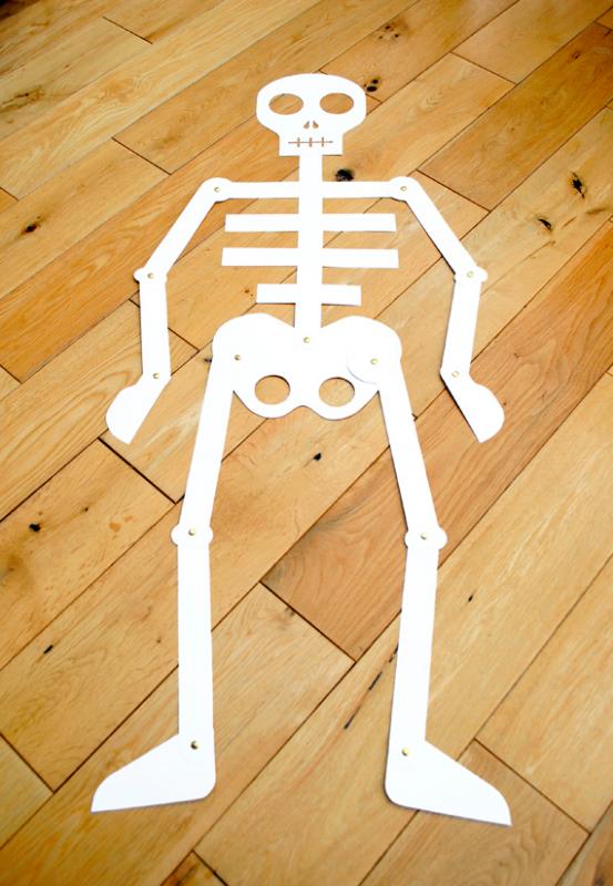 Manualidades para niños: Esqueleto para imprimir y armar